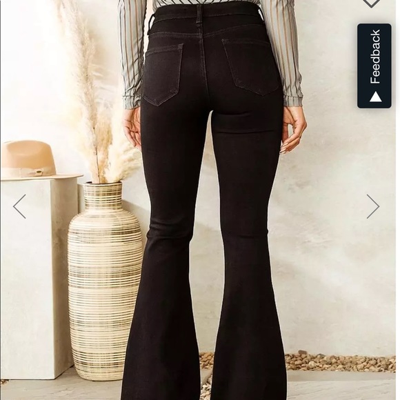 Vici Bella flare denim, black 🖤 - Picture 3 of 7
